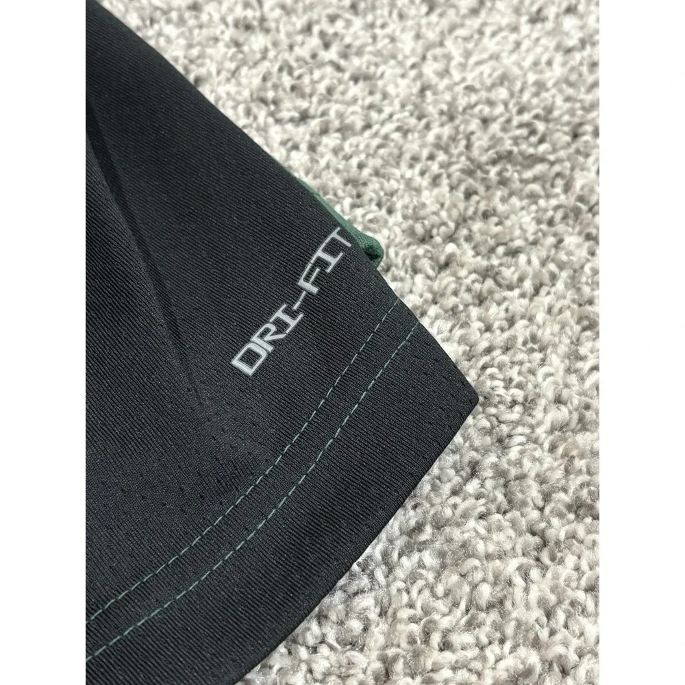 Jordan Mens Long Sleeve Athletic Shirt Green Black Mesh Jumpman Logo Size Large